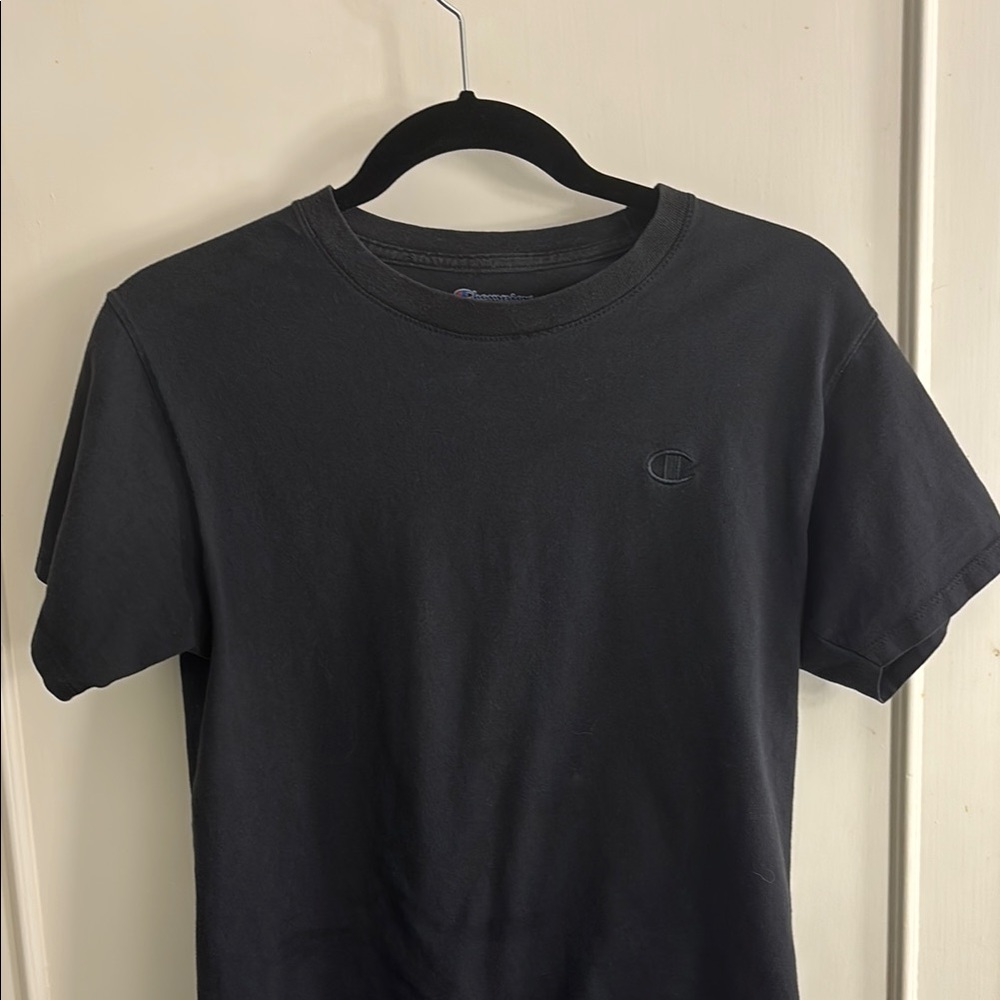 Champion Black Short Sleeve Tee